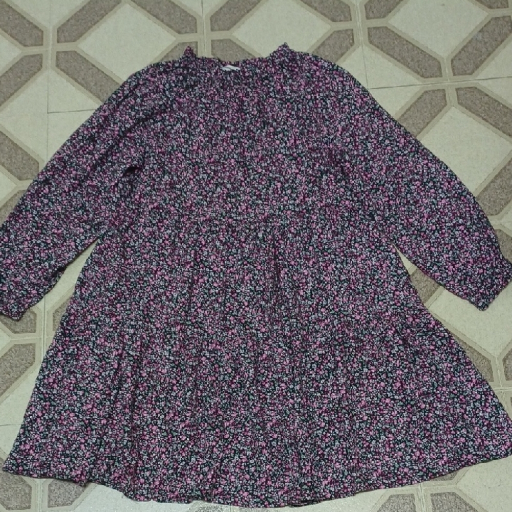 Zara Floral Puffy Dress Size 12